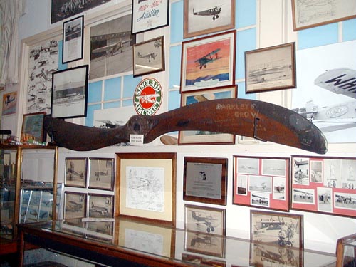 The propeller from the first aircraft to fly around the world.
