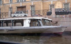 The sister canal boat to the one we were in!