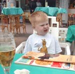 Howard after the ice cream