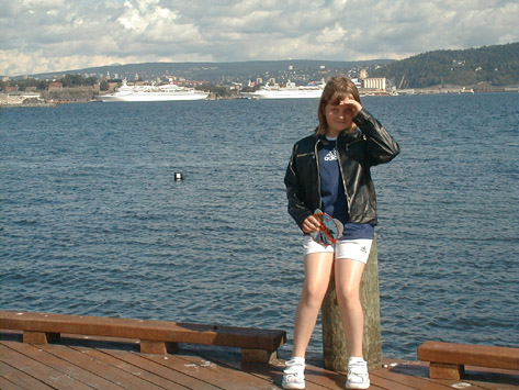 Amundsen's Polar Ship Fram- Beverley on the quay with the Black Watch and Sundream behind
