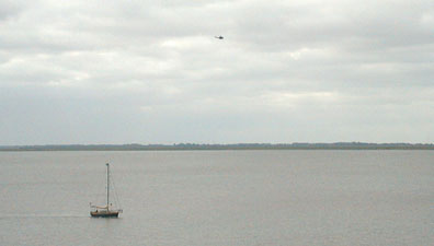 on into the North Sea