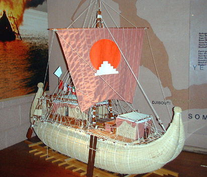 Model of the reed boat Tigris