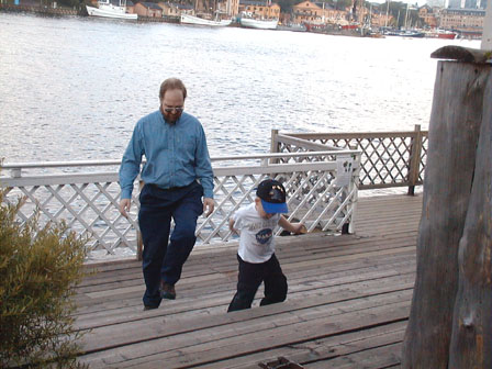 Dave & Howard on the aquarium deck
