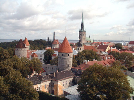 Tallinn Skyline - St Olaf's Church